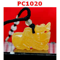 PC1020 : สร้อยคอปี่เซียะ หยกเหลือง
