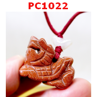 PC1022 : สร้อยคอปี่เซียะ หินทรายทอง