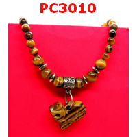 PC3010 : สร้อยคอ จี้ปี่เซียะหินไทเกอร์อาย