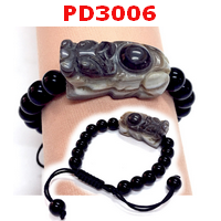 PD3006 : สร้อยข้อมือปี่เซียะหินอะเก็ต
