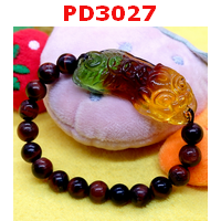 PD3027 : สร้อยข้อมือปี่เซียะแก้ว 3 สี