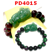 PD4015 : สร้อยข้อมือปี่เซียะหยกเขียว ซอยไซ้ท์