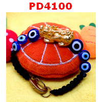 PD4100 : สร้อยข้อมือปี่เซียะทองเ+ตาสวรรค์ เชือกถัก