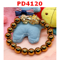PD4120 : สร้อยข้อมือปี่เซียะสีทอง+ไพไรต์