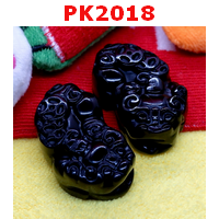 PK2018 : ปี่เซียะคู่ หินอะเกตดำ