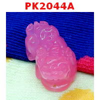 PK2044A : ปี่เซียะ หินโรสควอตซ์สีชมพูเข้ม