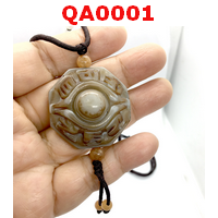 QA0001 : สร้อยคอหินอะเก็ตรูปดวงตาสวรรค์