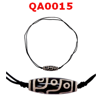 QA0015 : สร้อยคอหินทิเบต ลาย 9 ตา