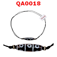 QA0018 : สร้อยคอหินทิเบต ลาย 8 ตา