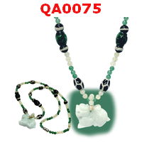 QA0075 : หินทิเบตหลายลาย พร้อมปี่เซียะ