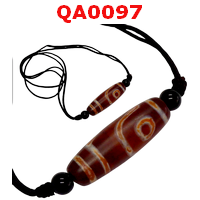 QA0097 : สร้อยคอ หินดีซีไอ 2 ตา