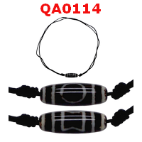 QA0114 : สร้อยคอหินดีซีไอ ลาย1 ตา ฟ้าดิน