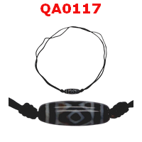 QA0117 : สร้อยคอหินดีซีไอ ลาย 3 ตา เพชร