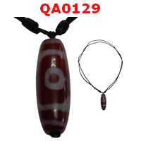 QA0129 : สร้อยคอหินดีซีไอ  ลาย 3 ตา
