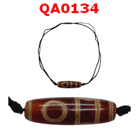 QA0134 : สร้อยคอหินดีซีไอ 1 ตา ฟ้าดินคู่