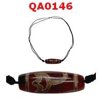 QA0146 : สร้อยคอหินดีซีไอ ลายดอกบัว