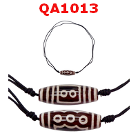 QA1013 : สร้อยคอหินทิเบต 5 ตาสร้อยปรับสั้นยาวได้