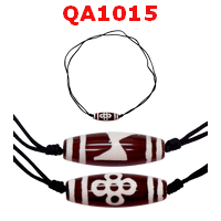 สร้อยคอหินทิเบต 5 ตาสายฟ้าสร้อยปรับสั้นยาวได้