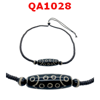 สร้อยคอหินทิเบต 21 ตา สร้อยปรับสั้นยาวได้