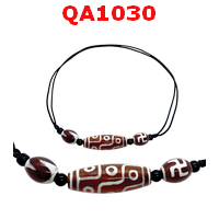 QA1030 : สร้อยคอหินทิเบต 9 ตา +ลายอื่น 2 ลาย