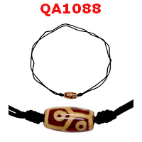 QA1088 : สร้อยคอหินดีซีไอ ลาย 6 ตา กระดองเต่า