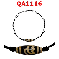 QA1116 : สร้อยคอหินดีซีไอ ลายดอกบัว