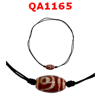 QA1165 : สร้อยคอหินดีซีไอ ลาย 2 ตา