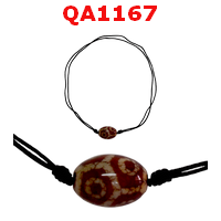 QA1167 : สร้อยคอหินดีซีไอ ลาย 6 ตา กระดองเต่า