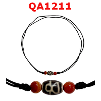QA1211 : สร้อยคอหินดีซีไอ ลายไฉ่ซิงเอี๊ย