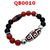 สร้อยข้อมือหินทิเบต 9 ตา+3 เส้น