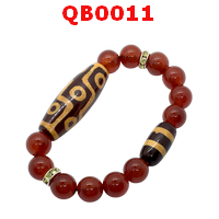 สร้อยข้อมือหินทิเบต 9 ตา+2 เส้น