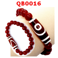 QB0016 : สร้อยข้อมือหินทิเบต 1 ตา ภูเขา