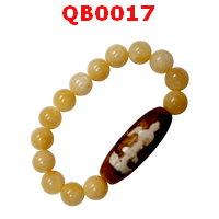 สร้อยข้อมือหินทิเบตลายกวนอิม