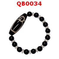 QB0034 : สร้อยข้อมือ DZI ไฉ่ซิงเอี๊ย