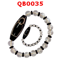 QB0035 : สร้อยข้อมือ DZI ไฉ่ซิงเอี๊ย