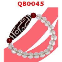 QB0045 : สร้อยข้อมือ หินดีซีไอ 9 ตา