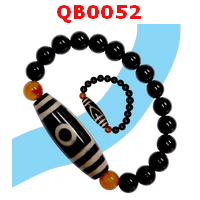 QB0052 : สร้อยข้อมือ DZI 1 ตา ภูเขา