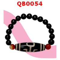 QB0054 : สร้อยข้อมือ DZI ลายผู้สูงศักดิ์
