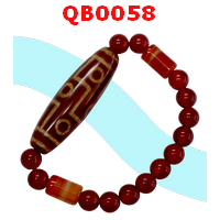 QB0058 : สร้อยข้อมือ DZI 9 ตา