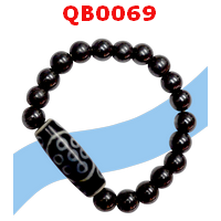 สร้อยข้อมือ DZI 18 ตา เฮมาไทด์