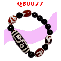 QB0077 : สร้อยข้อมือ DZI 6 ตา