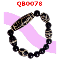 QB0078 : สร้อยข้อมือ DZI ลายแก้ววิเศษ