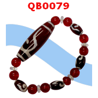 QB0079 : สร้อยข้อมือ DZI ลายหรูยี่