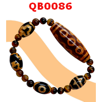 QB0086 : สร้อยข้อมือ DZI 5 ตา