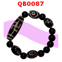 QB0087 : สร้อยข้อมือ DZI สวัสดิกะ