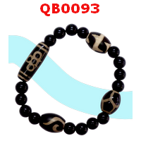 QB0093 : สร้อยข้อมือ DZI 5 ตา สายฟ้า