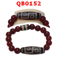 สร้อยข้อมือหินทิเบต  ลาย 6 ตา+2 เส้น