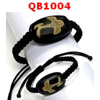 สร้อยข้อมือหินทิเบต เชือกถัก