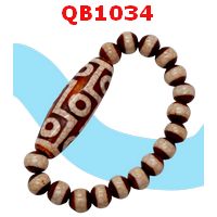 QB1034 : สร้อยข้อมือหินทิเบต 9 ตา