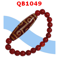 QB1049 : สร้อยข้อมือหินทิเบต 9 ตา